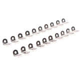 Max Maxb 20 Pieces Small Silver Tone Metal 90 Degrees Angle Bracket with Suction Cup