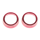 Max Maxb 2pcs Air Conditioner Knob Button Ring Trim Cover for Honda Civic 16-17 Red