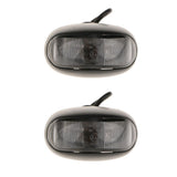 Max 2 Pieces Car Truck Trailer Boat Side Marker Indicators 2LED Lights White