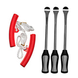 Max 1 Set Motorcycle Bike Tire Spoon Repair Lever Set Install Tool Red