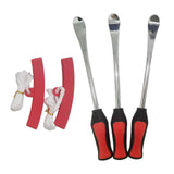 Max 1 Set Motorcycle Bike Tire Spoon Repair Lever Set Install Tool Red