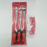 Max 1 Set Motorcycle Bike Tire Spoon Repair Lever Set Install Tool Red
