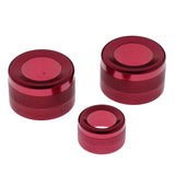 Max Maxb 3 Pieces A/C Control Radio Volume Knob Ring Trim for BMW 1 2 3 Series Red