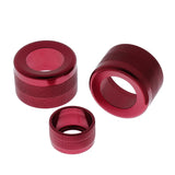 Max Maxb 3 Pieces A/C Control Radio Volume Knob Ring Trim for BMW 1 2 3 Series Red