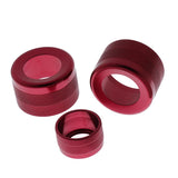 Max Maxb 3 Pieces A/C Control Radio Volume Knob Ring Trim for BMW 1 2 3 Series Red