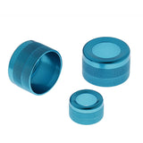 Max Maxb 3 Pieces A/C Control Radio Volume Knob Ring Trim for BMW 1 2 3 Series Blue