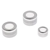 Max Maxb 3 Pieces A/C Control Radio Volume Knob Ring Trim for BMW 1 2 3 Series Silver