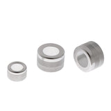 Max Maxb 3 Pieces A/C Control Radio Volume Knob Ring Trim for BMW 1 2 3 Series Silver