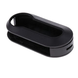 Max Maxb Replacement Car Remote Folding Key Shell Case Fob Protector for Fiat Black
