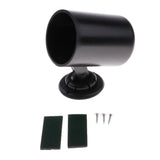 Max Maxb 52mm 2" & 1/16" Black Gauge Cup Holder Pod Dash Mount Hole In Back