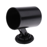 Max Maxb 52mm 2" & 1/16" Black Gauge Cup Holder Pod Dash Mount Hole In Back