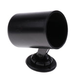Max Maxb 52mm 2" & 1/16" Black Gauge Cup Holder Pod Dash Mount Hole In Back