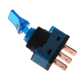 Max Maxb 5 Pieces LED On/Off SPST Toggle Switch with Cover Car Boat 12V 20A  Blue