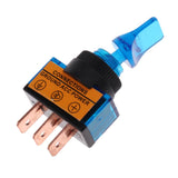 Max Maxb 5 Pieces LED On/Off SPST Toggle Switch with Cover Car Boat 12V 20A  Blue