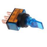 Max Maxb 5 Pieces LED On/Off SPST Toggle Switch with Cover Car Boat 12V 20A  Blue