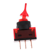 Max Maxb 5 Pieces LED On/Off SPST Toggle Switch with Cover Car Boat 12V 20A  Red