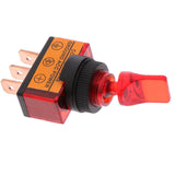 Max Maxb 5 Pieces LED On/Off SPST Toggle Switch with Cover Car Boat 12V 20A  Red