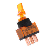 Max Maxb 5 Pieces LED On/Off SPST Toggle Switch with Cover Car Boat 12V 20A  Orange