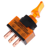Max Maxb 5 Pieces LED On/Off SPST Toggle Switch with Cover Car Boat 12V 20A  Orange