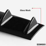 Max Maxb Style Universal Rear Bumper Lip Diffuser Gloss Black ABS 5 fin