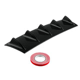 Max Maxb Style Universal Rear Bumper Lip Diffuser Gloss Black ABS 5 fin