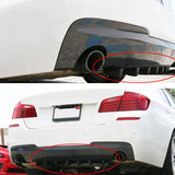 Max Maxb Style Universal Rear Bumper Lip Diffuser Gloss Black ABS 5 fin
