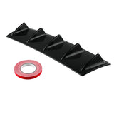 Max Maxb Style Universal Rear Bumper Lip Diffuser Gloss Black ABS 5 fin