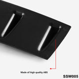 Max Maxb Style Universal Rear Bumper Lip Diffuser Gloss Black ABS 5 fin