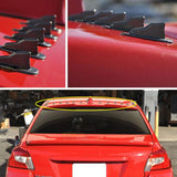 Max Maxb 10 Pieces Car Roof Decoration Air Vortex Generator Shark Fins Carbon Pattern