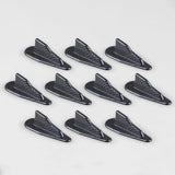 Max Maxb 10 Pieces Car Roof Decoration Air Vortex Generator Shark Fins Carbon Pattern