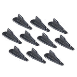 Max Maxb 10 Pieces Car Roof Decoration Air Vortex Generator Shark Fins Carbon Pattern