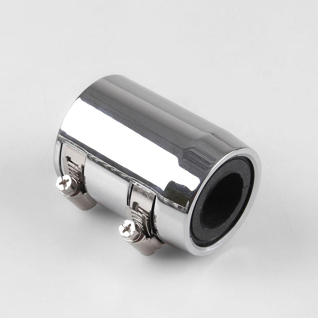 Maxbell 610mm 24" Polished Aluminum Flex Radiator Hose Kit w/ End Caps Upper & Lower