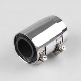 Maxbell 610mm 24" Polished Aluminum Flex Radiator Hose Kit w/ End Caps Upper & Lower
