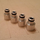 Max Maxb 4x Fuel Injector Adapters for Acura RDX Injectors B16 B18 D16Z D16Y Sliver