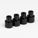 Max Maxb 4x Fuel Injector Adapters for Acura RDX Injectors B16 B18 D16Z D16Y Black