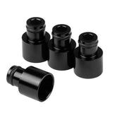 Max Maxb 4x Fuel Injector Adapters for Acura RDX Injectors B16 B18 D16Z D16Y Black