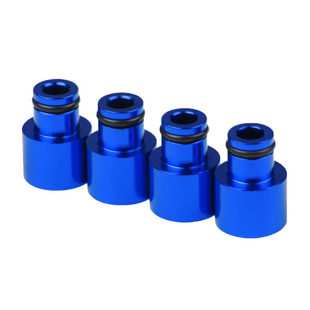 Max Maxb 4x Fuel Injector Adapters for Acura RDX Injectors B16 B18 D16Z D16Y Blue