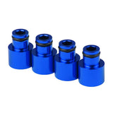 Max Maxb 4x Fuel Injector Adapters for Acura RDX Injectors B16 B18 D16Z D16Y Blue