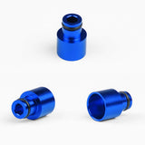 Max Maxb 4x Fuel Injector Adapters for Acura RDX Injectors B16 B18 D16Z D16Y Blue