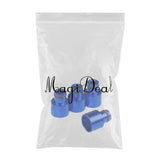 Max Maxb 4x Fuel Injector Adapters for Acura RDX Injectors B16 B18 D16Z D16Y Blue