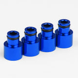 Max Maxb 4x Fuel Injector Adapters for Acura RDX Injectors B16 B18 D16Z D16Y Blue