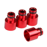 Max Maxb 4x Fuel Injector Adapters for Acura RDX Injectors B16 B18 D16Z D16Y Red