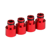 Max Maxb 4x Fuel Injector Adapters for Acura RDX Injectors B16 B18 D16Z D16Y Red