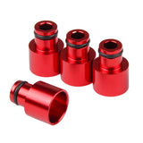 Max Maxb 4x Fuel Injector Adapters for Acura RDX Injectors B16 B18 D16Z D16Y Red