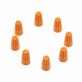 Max Maxb 100 Pieces Electrical Wire Connector Twist-On Easy Screw On Type Caps Orange