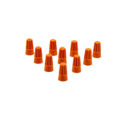 Max Maxb 100 Pieces Electrical Wire Connector Twist-On Easy Screw On Type Caps Orange