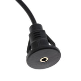 Max Car Boat Motorcycle Dash Mount 3.5mm Male to Female AUX Audio Cable 1 Meter