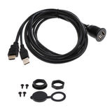 Max Car USB2.0 HDMI to HDMI USB2.0 AUX Extension Car Flush Mount Cable 2meter