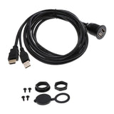 Max Car USB2.0 HDMI to HDMI USB2.0 AUX Extension Car Flush Mount Cable 2meter