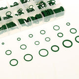 Max 270 Pieces Car Air Conditioning Refrigerant Seal Rubber O-Rings Kit Green